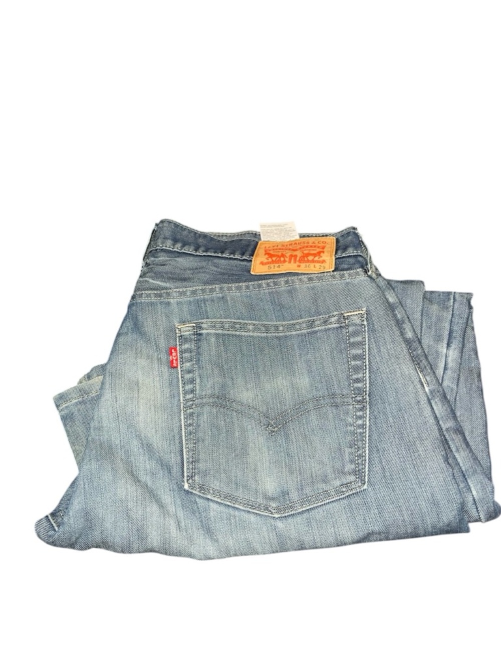 Levi's Men's Light Wash 514 Straight Jeans